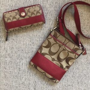 Coach wallet & crossbody